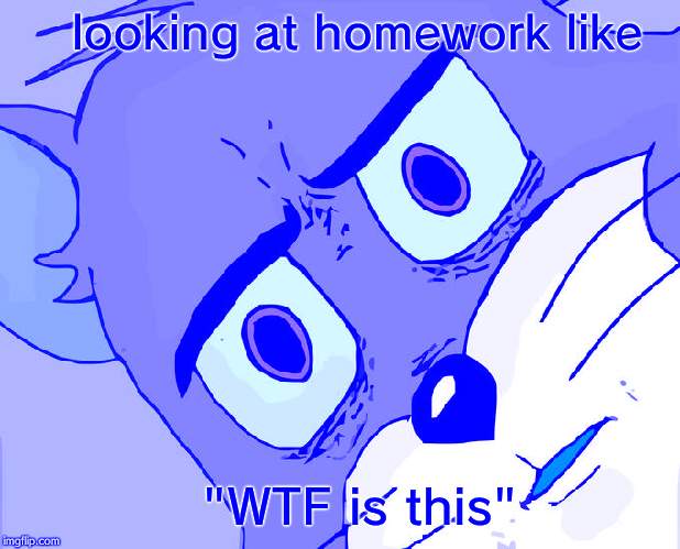 Unsettled Tom Meme | looking at homework like; "WTF is this" | image tagged in memes,unsettled tom | made w/ Imgflip meme maker