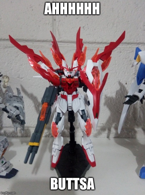 Wing Gundam Zero Honoo | AHHHHHH; BUTTSA | image tagged in wing gundam zero honoo | made w/ Imgflip meme maker