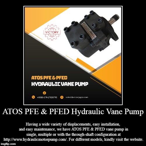 ATOS PFE & PFED Hydraulic Vane Pump | image tagged in pump | made w/ Imgflip demotivational maker