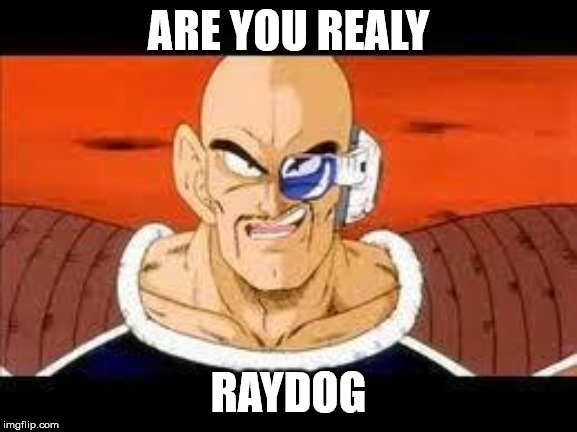 Im Curious Nappa Meme | ARE YOU REALY RAYDOG | image tagged in memes,im curious nappa | made w/ Imgflip meme maker