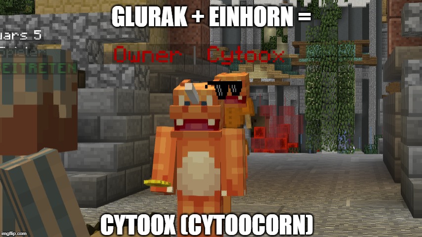 GLURAK + EINHORN =; CYTOOX (CYTOOCORN) | made w/ Imgflip meme maker