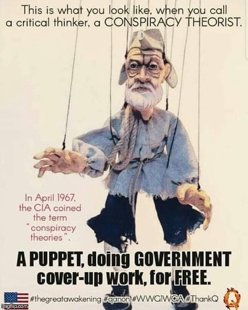 Conspiracy theorist is a CIA propaganda term | image tagged in conspiracy theorist is a cia propaganda term | made w/ Imgflip meme maker