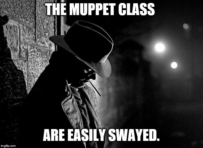 THE MUPPET CLASS ARE EASILY SWAYED. | made w/ Imgflip meme maker