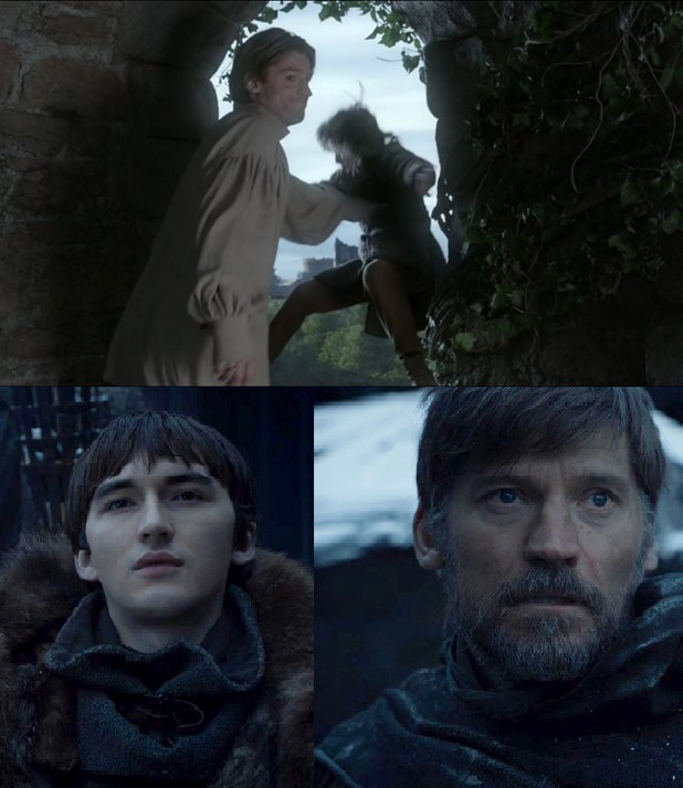 Bran meets Jamie Blank Meme Template
