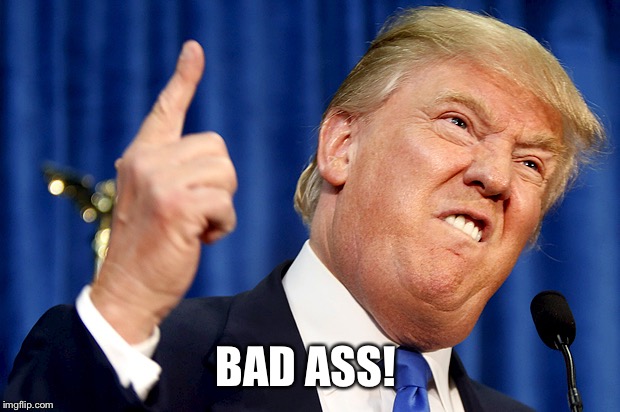 Donald Trump | BAD ASS! | image tagged in donald trump | made w/ Imgflip meme maker