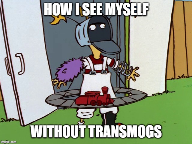 HOW I SEE MYSELF; WITHOUT TRANSMOGS | made w/ Imgflip meme maker