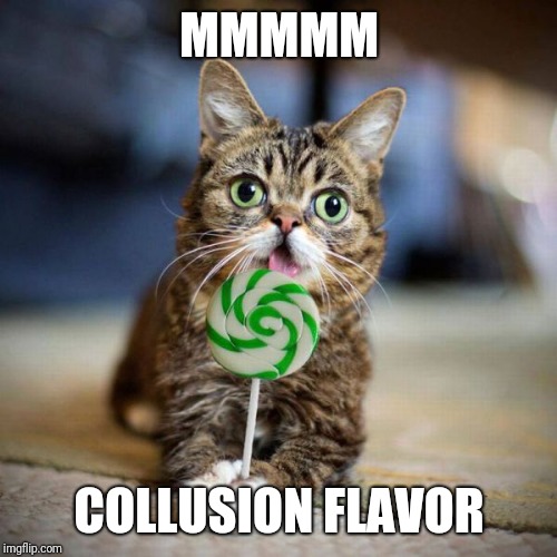 Lollipop  | MMMMM COLLUSION FLAVOR | image tagged in lollipop | made w/ Imgflip meme maker