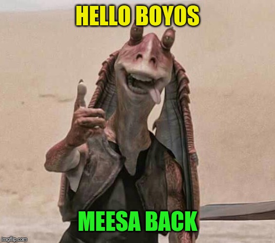 It was like being on vacation except not as much fun | HELLO BOYOS; MEESA BACK | image tagged in took a break,i'm back,vacation,not really | made w/ Imgflip meme maker