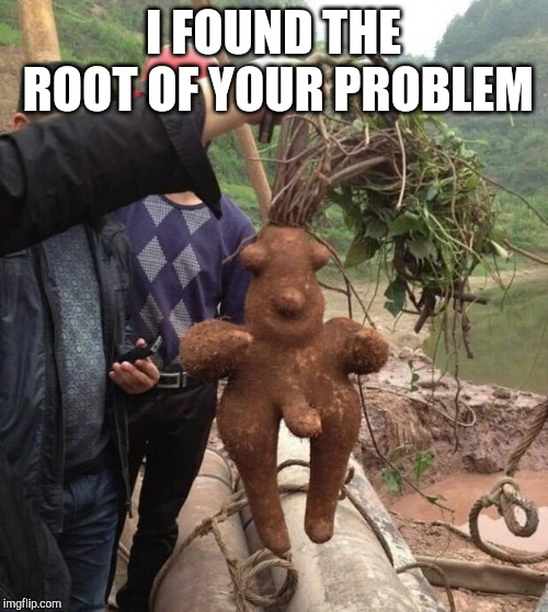I FOUND THE ROOT OF YOUR PROBLEM | made w/ Imgflip meme maker