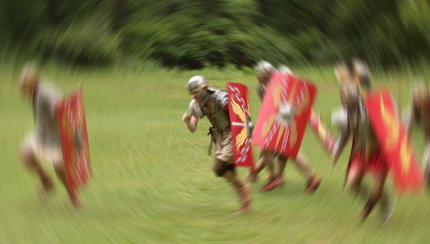 Roman Soldier Blurr Blank Meme Template