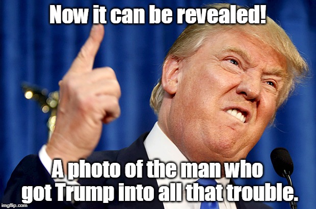 An Imgflip Exclusive - the one man who is Donald Trump's worst enemy. | Now it can be revealed! A photo of the man who got Trump into all that trouble. | image tagged in donald trump,trouble | made w/ Imgflip meme maker