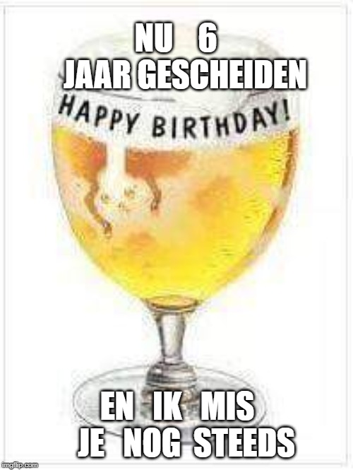 pret | NU    6   JAAR GESCHEIDEN; EN   IK   MIS   JE   NOG  STEEDS | image tagged in grappig | made w/ Imgflip meme maker