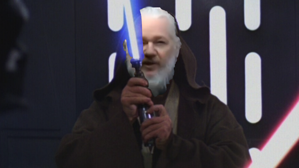 High Quality Julian Assange Obi Wan Kenobi Blank Meme Template