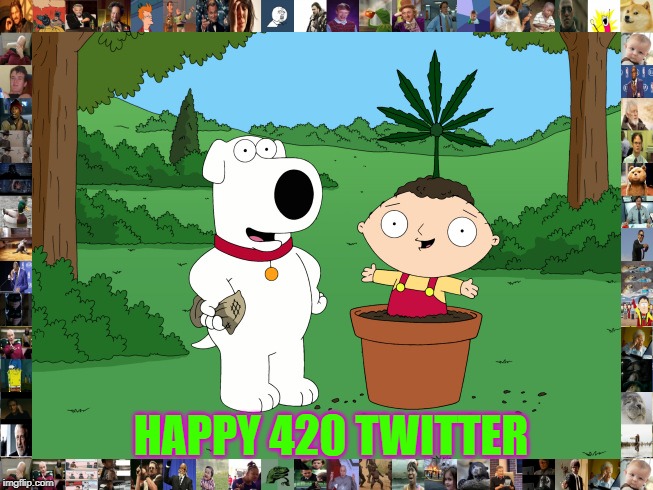 Happy 420 | HAPPY 420 TWITTER | image tagged in 420,family guy | made w/ Imgflip meme maker