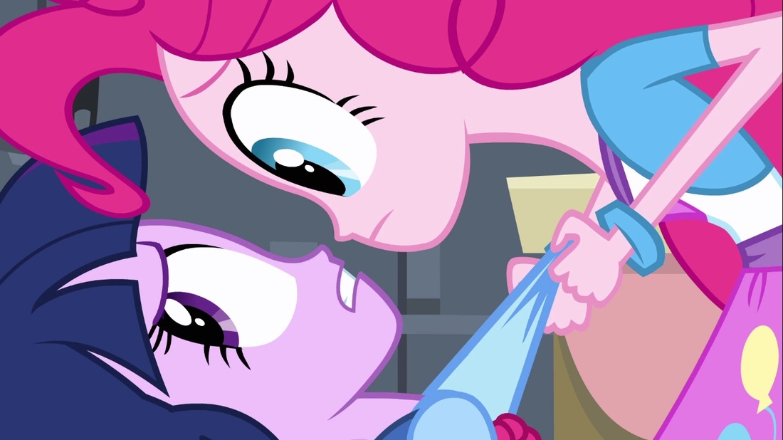 Pinkie Pie grabs Twilight Blank Meme Template