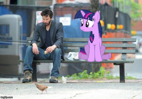 image tagged in mlp,sad keanu | made w/ Imgflip meme maker