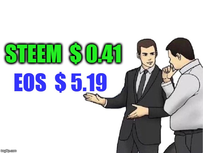 Car Salesman Slaps Hood Meme | STEEM  $ 0.41; EOS  $ 5.19 | image tagged in memes,car salesman slaps hood | made w/ Imgflip meme maker