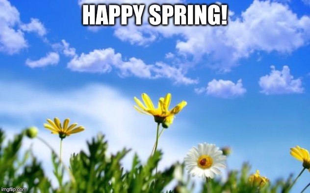 Spring | HAPPY SPRING! | image tagged in spring | made w/ Imgflip meme maker