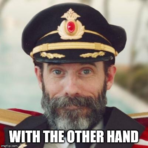 Captain Obvious | WITH THE OTHER HAND | image tagged in captain obvious | made w/ Imgflip meme maker