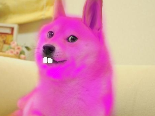 High Quality easter bunny doge Blank Meme Template