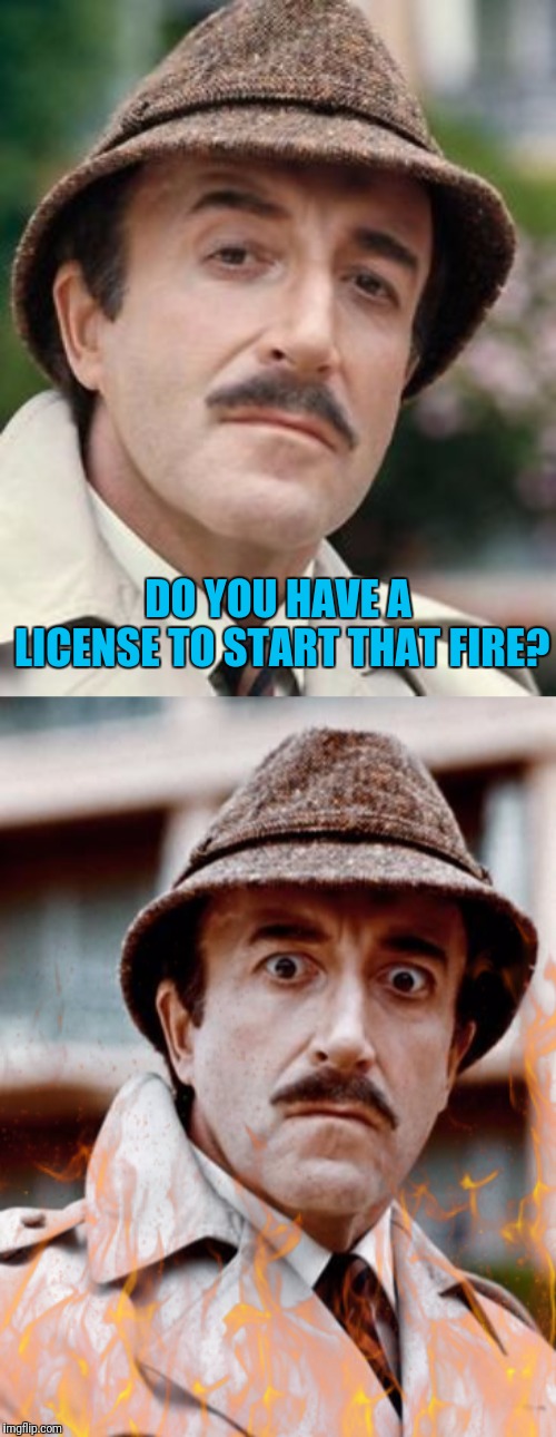 DO YOU HAVE A LICENSE TO START THAT FIRE? | made w/ Imgflip meme maker