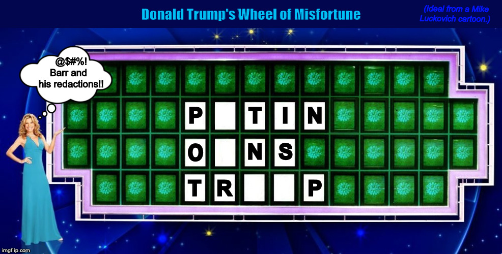 Donald Trump's Wheel of Misfortune image tagged in donald trump,wheel of...