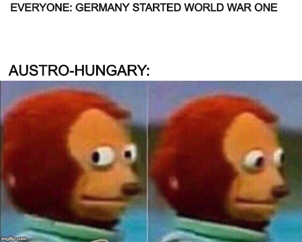 Austro-Hungary | EVERYONE: GERMANY STARTED WORLD WAR ONE; AUSTRO-HUNGARY: | image tagged in i'm not going to be a part of this,memes | made w/ Imgflip meme maker