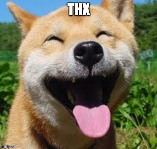 Happy Doge | THX | image tagged in happy doge | made w/ Imgflip meme maker
