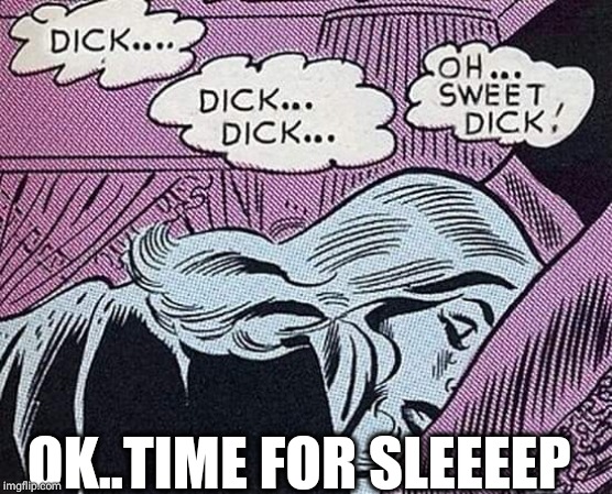 Ohh sweet dick | OK..TIME FOR SLEEEEP | image tagged in sweet,dick,memes,funny,repost,dreams | made w/ Imgflip meme maker