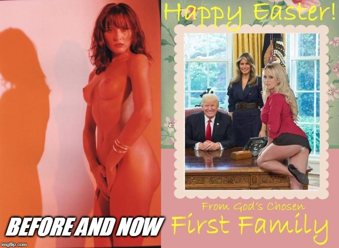 BEFORE AND NOW | image tagged in fun,trump and melania | made w/ Imgflip meme maker