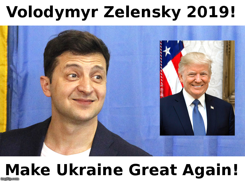 Make Ukraine Great Again! | image tagged in donald trump,maga,volodymyr zelensky,muga | made w/ Imgflip meme maker