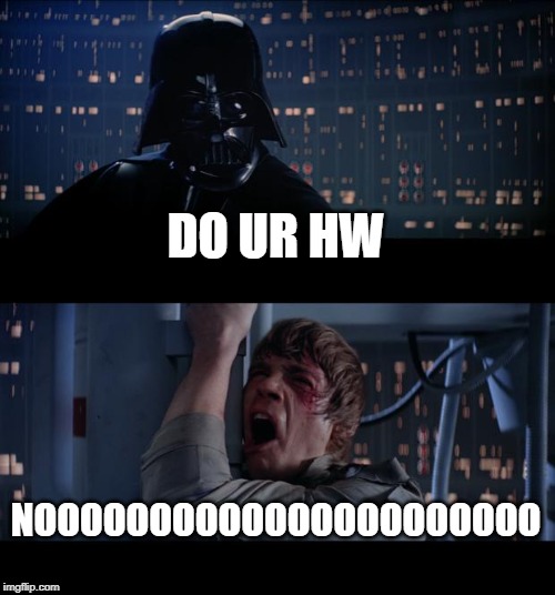 Star Wars No | DO UR HW; NOOOOOOOOOOOOOOOOOOOOOO | image tagged in memes,star wars no | made w/ Imgflip meme maker