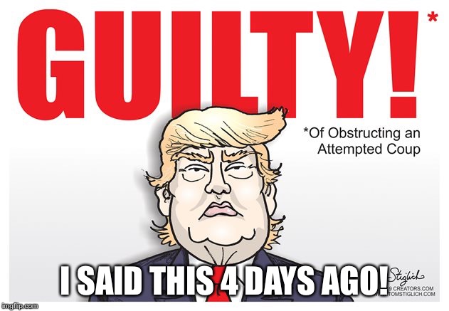 Im not the only one saying it! | I SAID THIS 4 DAYS AGO! | image tagged in coup,dirty cops,comics/cartoons,donald trump,stiglich | made w/ Imgflip meme maker