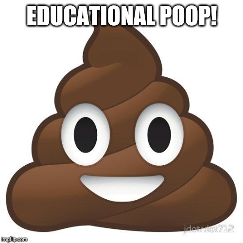 poop | EDUCATIONAL POOP! | image tagged in poop | made w/ Imgflip meme maker