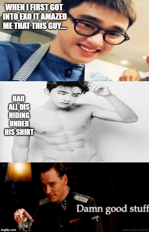 WHEN I FIRST GOT INTO EXO IT AMAZED ME THAT THIS GUY.... HAD ALL DIS HIDING UNDER HIS SHIRT | image tagged in memes,see nobody cares | made w/ Imgflip meme maker