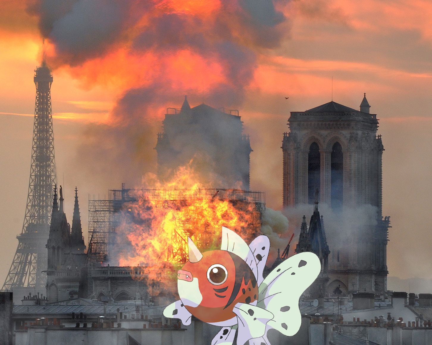 Seaking Notre Dame Blank Meme Template