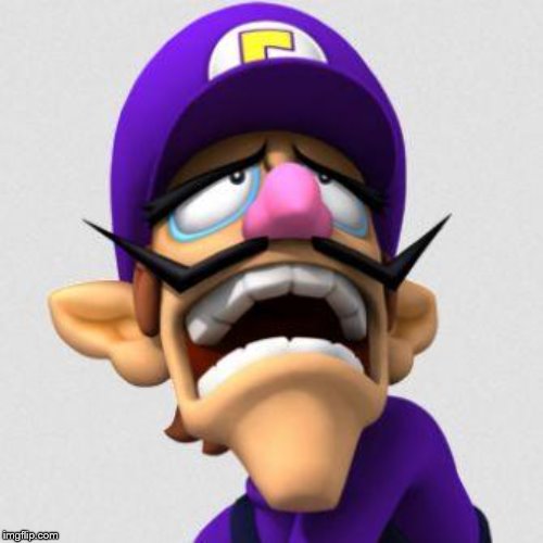 Sad Waluigi | . | image tagged in sad waluigi | made w/ Imgflip meme maker