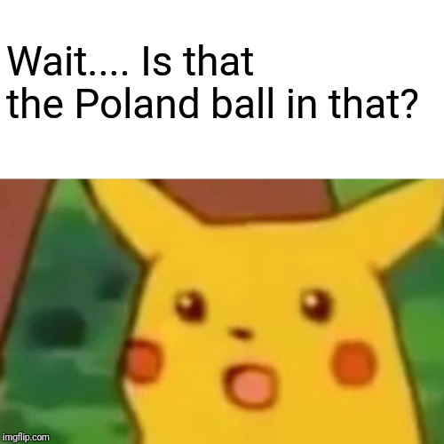 Surprised Pikachu Meme | Wait.... Is that the Poland ball in that? | image tagged in memes,surprised pikachu | made w/ Imgflip meme maker
