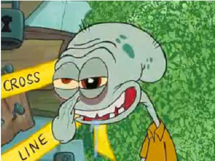 High Quality Disgusting Squidward Blank Meme Template