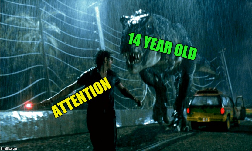 14 YEAR OLD ATTENTION | made w/ Imgflip meme maker
