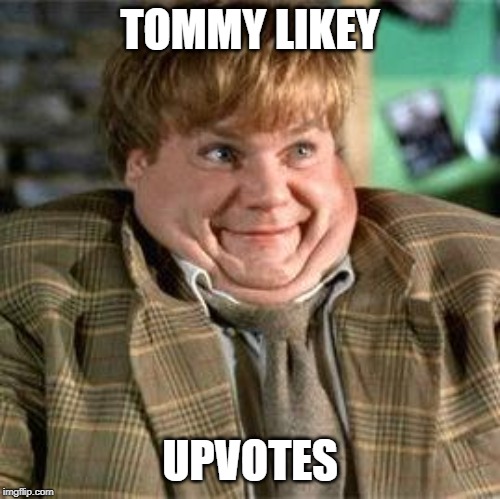 Tommy likey | TOMMY LIKEY UPVOTES | image tagged in tommy likey | made w/ Imgflip meme maker