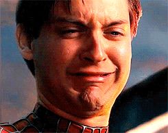 Tobey Maguire crying Blank Meme Template