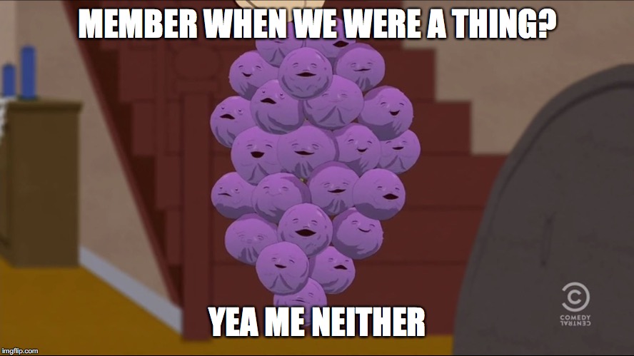 Member Berries | MEMBER WHEN WE WERE A THING? YEA ME NEITHER | image tagged in memes,member berries | made w/ Imgflip meme maker