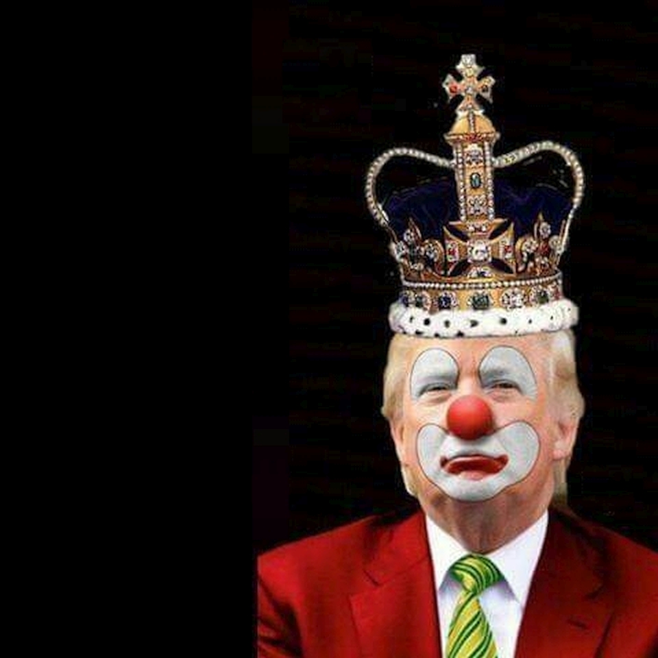 Trump Crown Clown Blank Meme Template