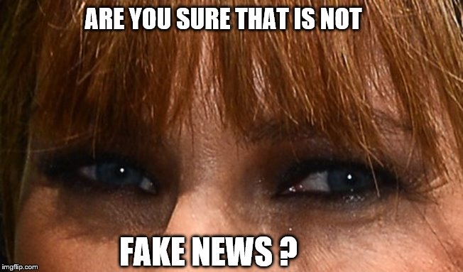 Melania Eyes | ARE YOU SURE THAT IS NOT FAKE NEWS ? | image tagged in melania eyes | made w/ Imgflip meme maker