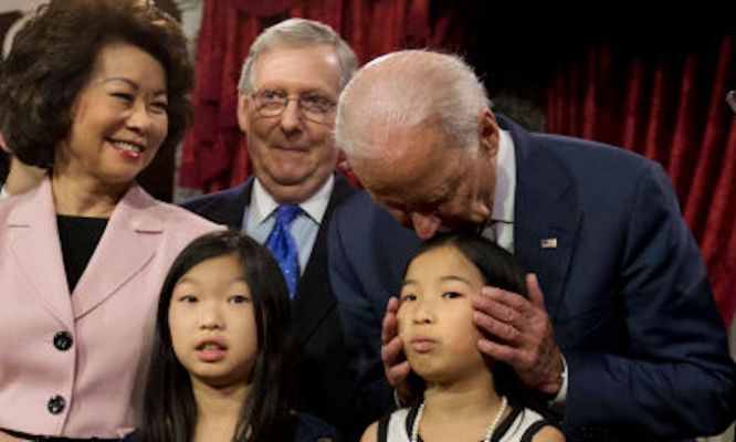 Biden smells presidencies Blank Meme Template