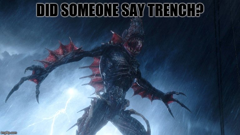The Trench | DID SOMEONE SAY TRENCH? | image tagged in the trench | made w/ Imgflip meme maker