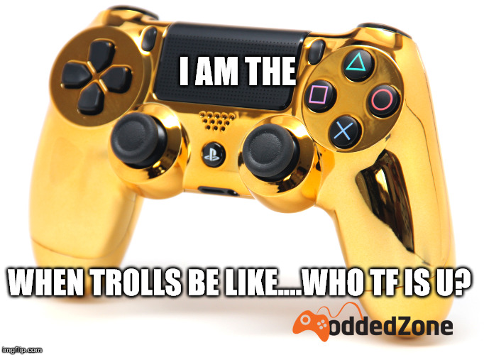 I AM THE; WHEN TROLLS BE LIKE....WHO TF IS U? | image tagged in pc gaming,gaming,ps4,online gaming,overwatch,overwatch memes | made w/ Imgflip meme maker