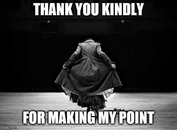 THANK YOU KINDLY FOR MAKING MY POINT | made w/ Imgflip meme maker