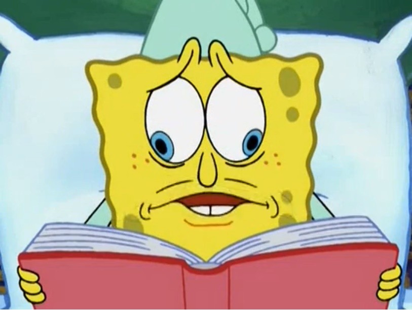 High Quality Spongebob book Blank Meme Template